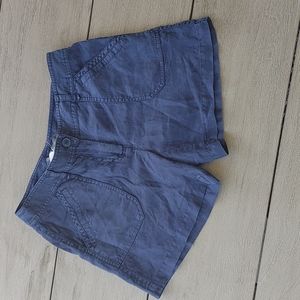 Womens Tommy Bahama Linen Navy Blue Shorts Size 2 NWT